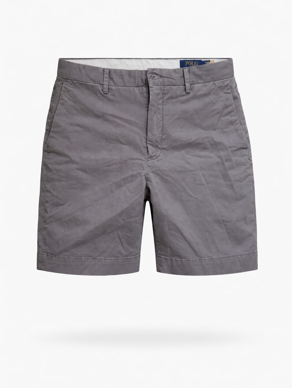 Polo by Ralph Lauren Gray Flat Front Chino Shorts